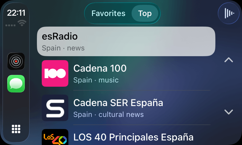 Your radio jumps to the car with CarPlay. — CarPlay
